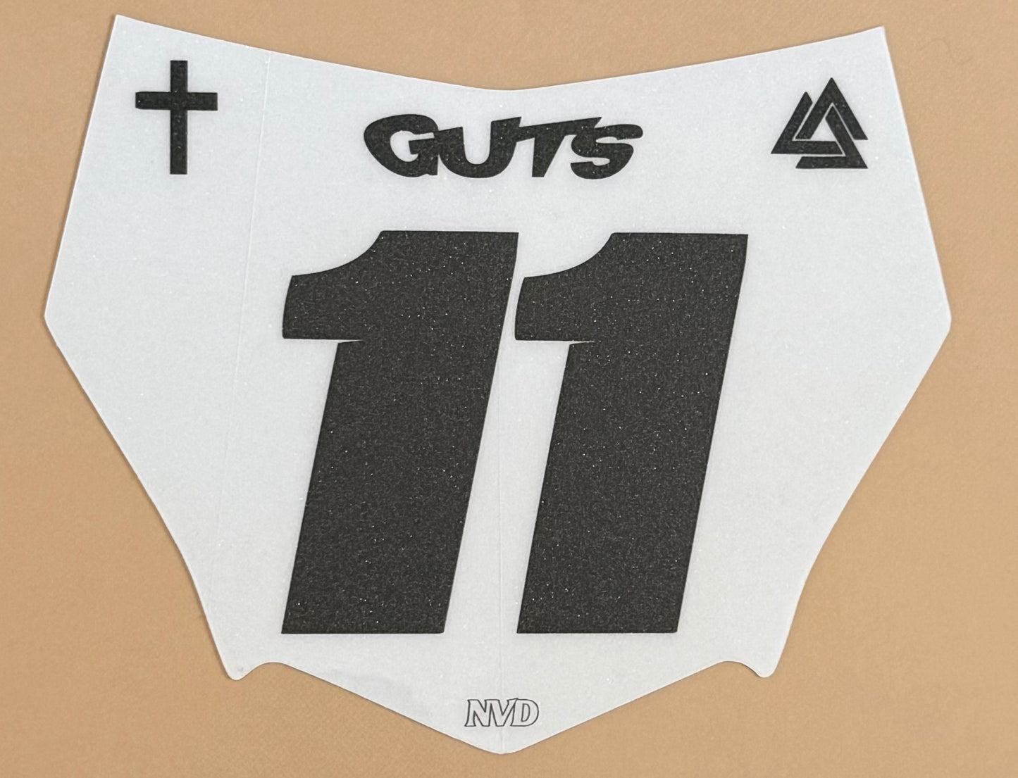 MotoCutz Custom Front Plate Decal