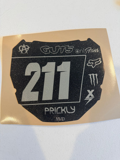 ODI Custom Front Plate Decal