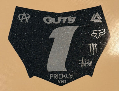 MotoCutz Custom Front Plate Decal