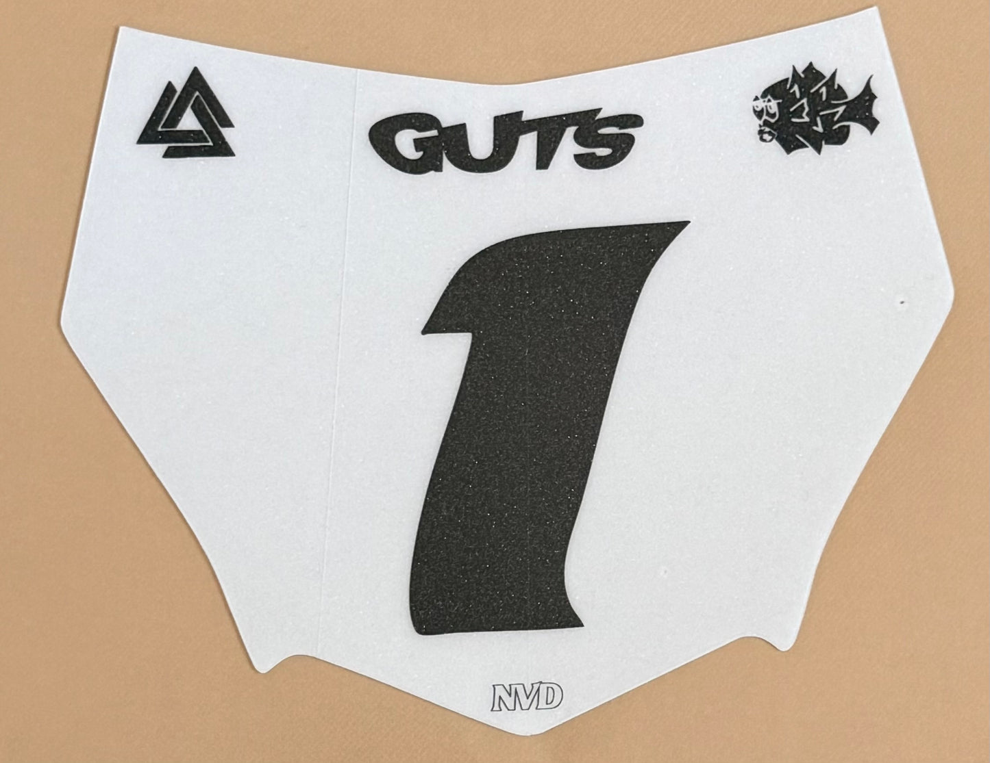 MotoCutz Custom Front Plate Decal