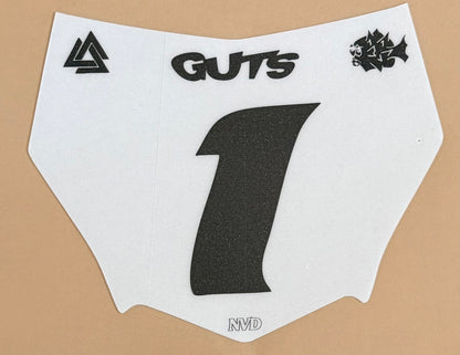 MotoCutz Custom Front Plate Decal
