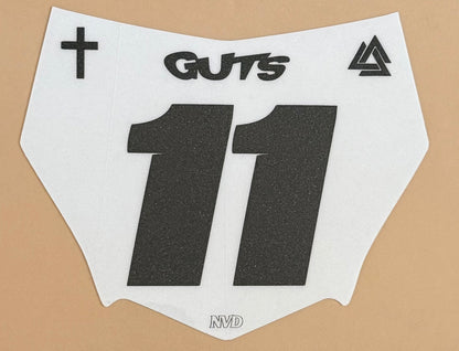 MotoCutz Custom Front Plate Decal