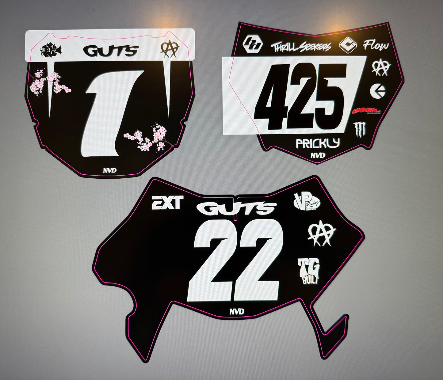 MotoCutz Custom Front Plate Decal