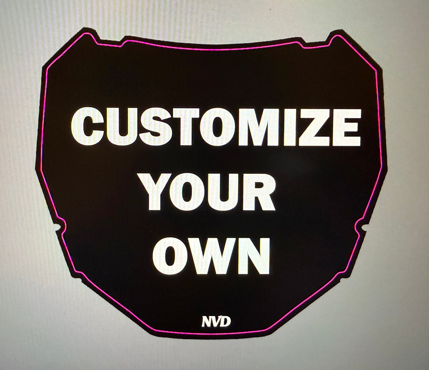 ODI Custom Front Plate Decal