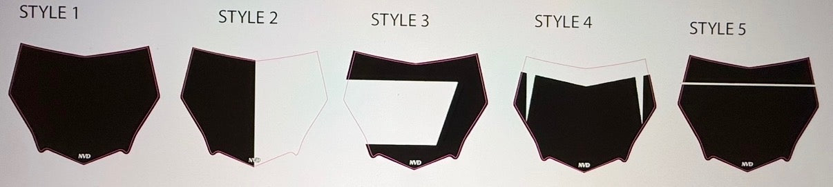 MotoCutz Custom Front Plate Decal